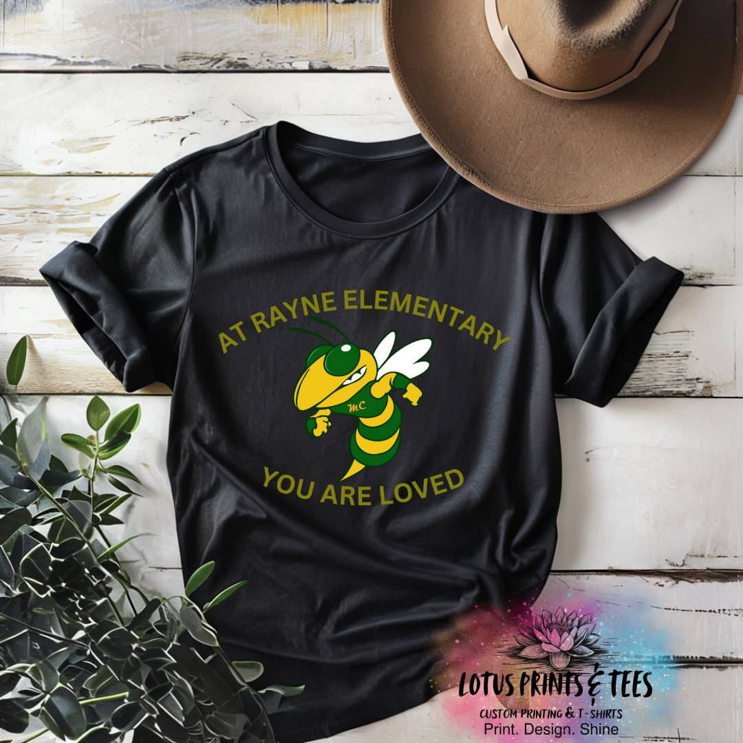 Rayne Elementary You Are Loved Custom Graphic Top