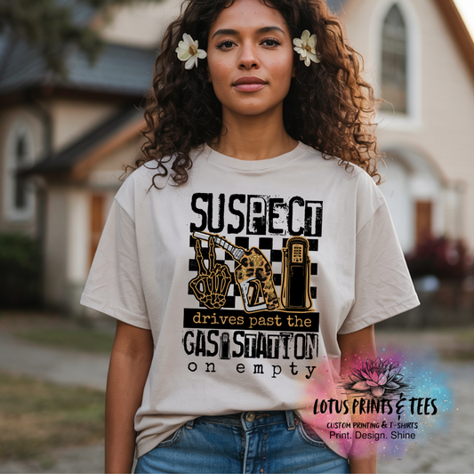Suspect Gas Station Custom Graphic Top