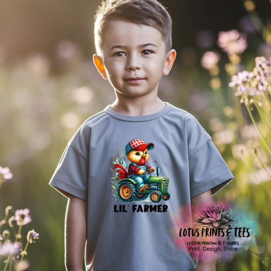 Lil' Farmer Chick Custom Graphic Top