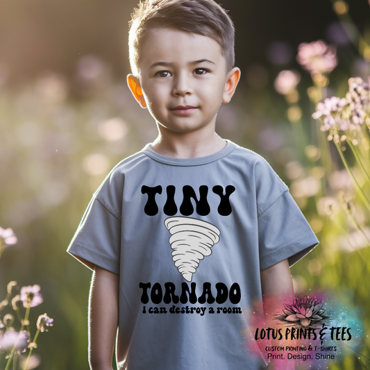 Tiny Tornado Custom Graphic Top