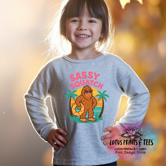 Sassy Squatch – Beach Sunset Float Custom Graphic Top