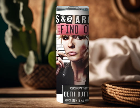 BD Mugshot - Custom 20oz Sublimated Tumbler – Made to Order