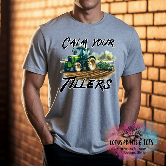 Calm Your Tillers Tractor Custom Graphic Top
