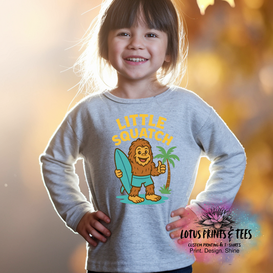Little Squatch Surf Crew Custom Graphic Top