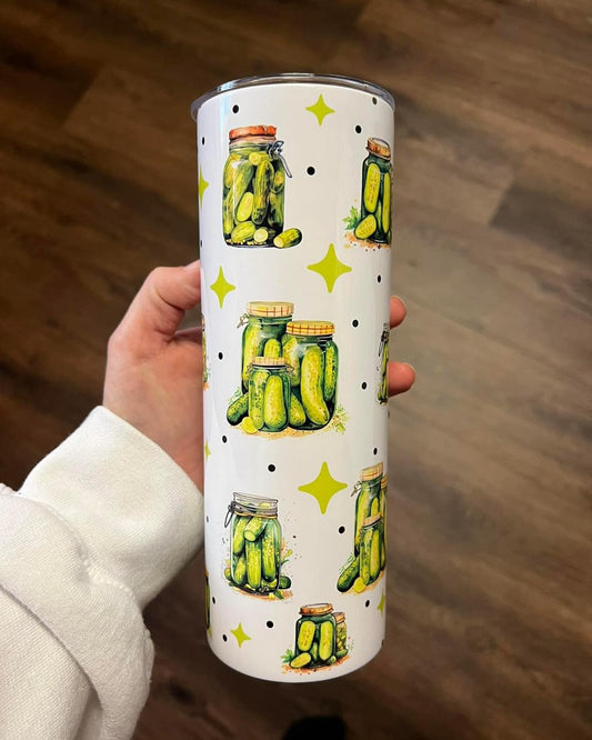 Pickle Jar Pattern - Custom 20oz Sublimated Tumbler – Made to Order