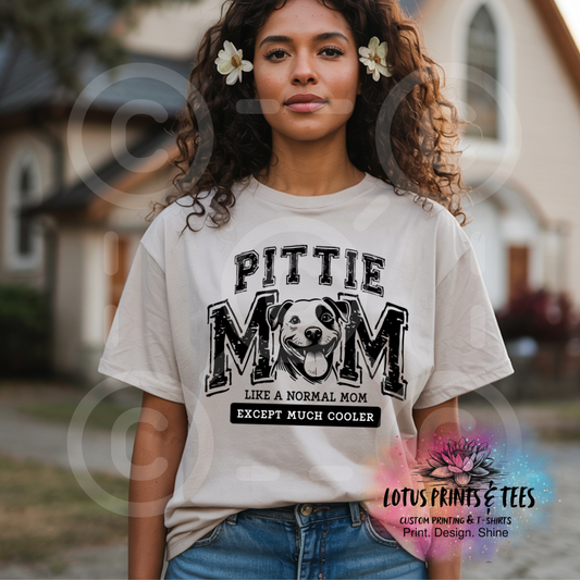 Pittie Mom Cooler Custom Graphic Top