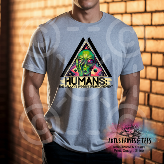 Humans Biggest Disappointment Alien Custom Graphic Top