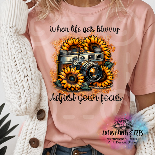 Adjust Your Focus Custom Graphic Top