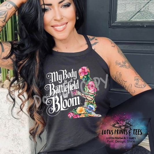 BATTLEFIELD IN BLOOM Custom Graphic Top