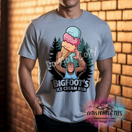 Bigfoot's Ice Cream Run Custom Graphic Top