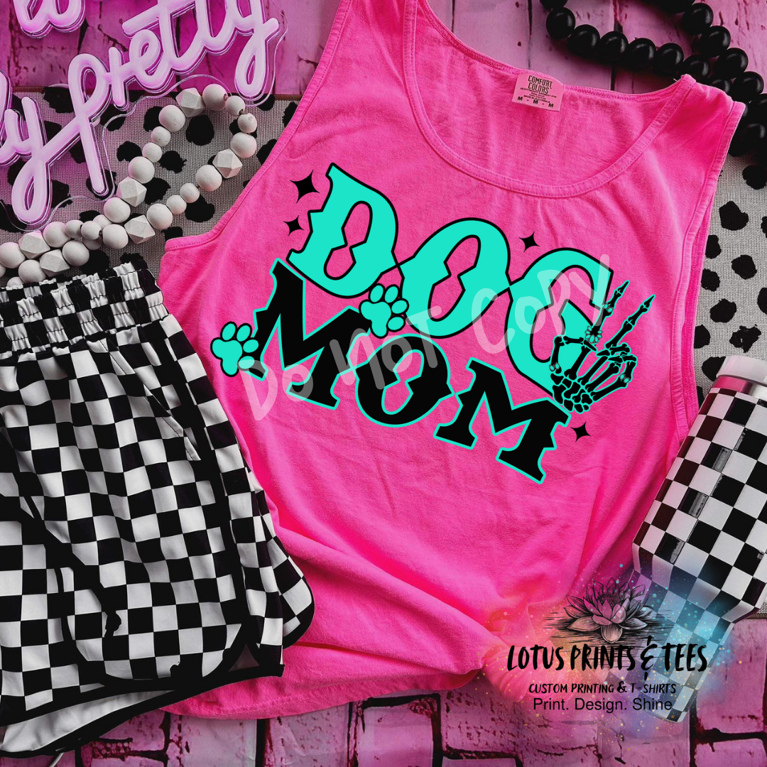 DOG MOM TURQ