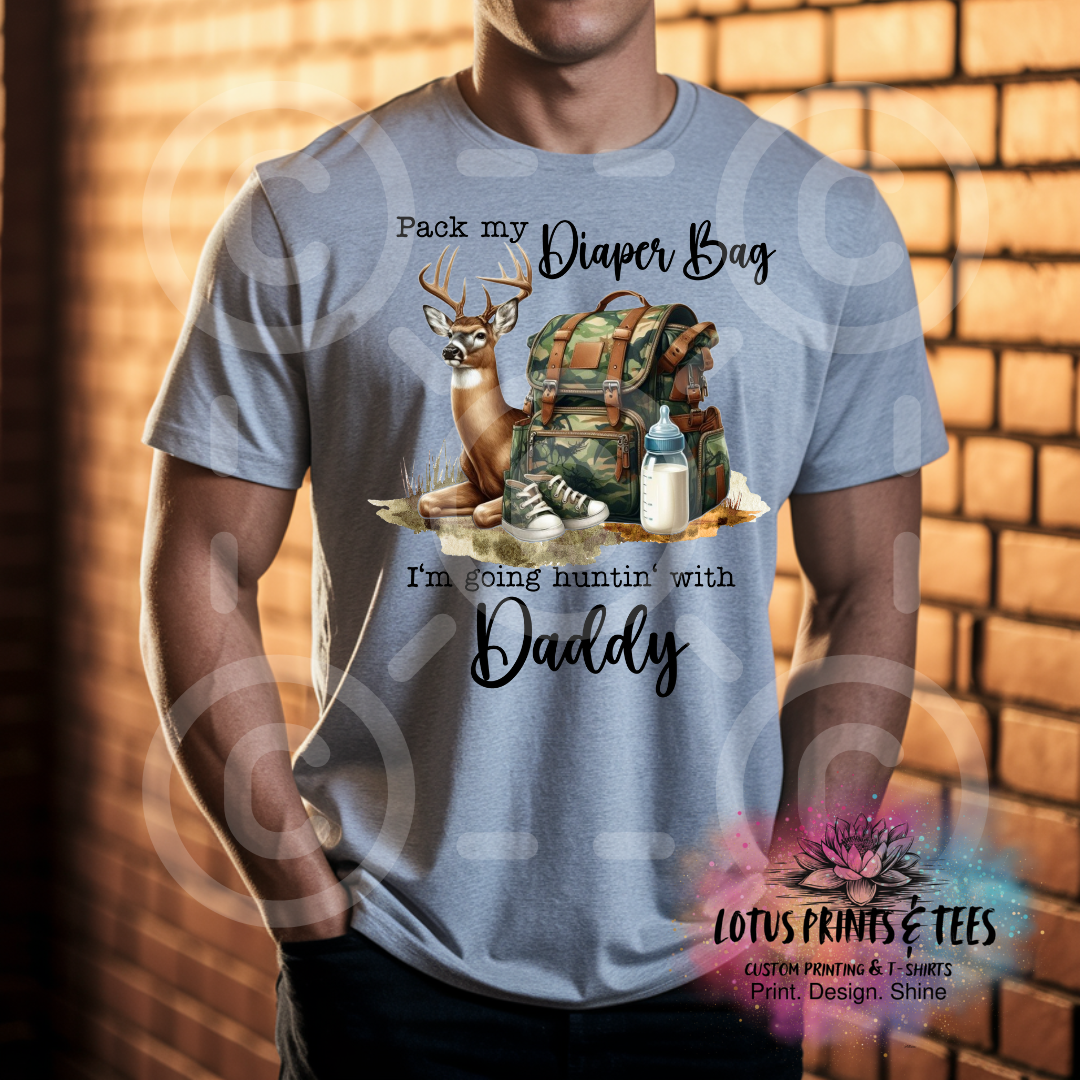 Diaper Bag & Deer Custom Graphic Top