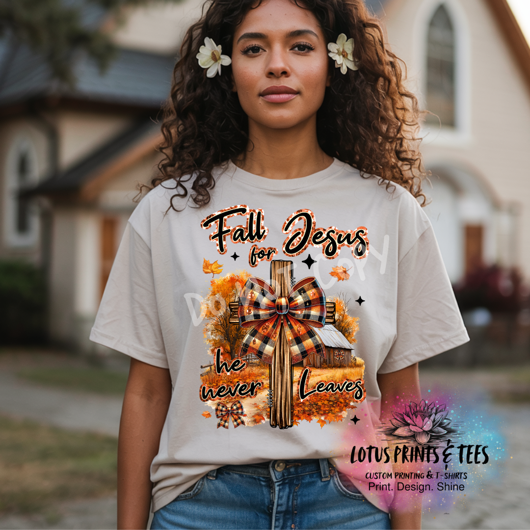 Fall For Jesus Graphic Top