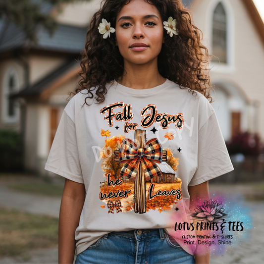 Fall For Jesus Graphic Top
