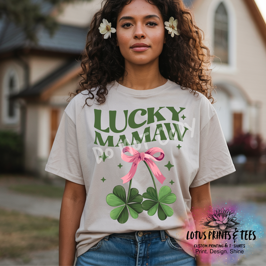 Lucky Mamaw Graphic Top