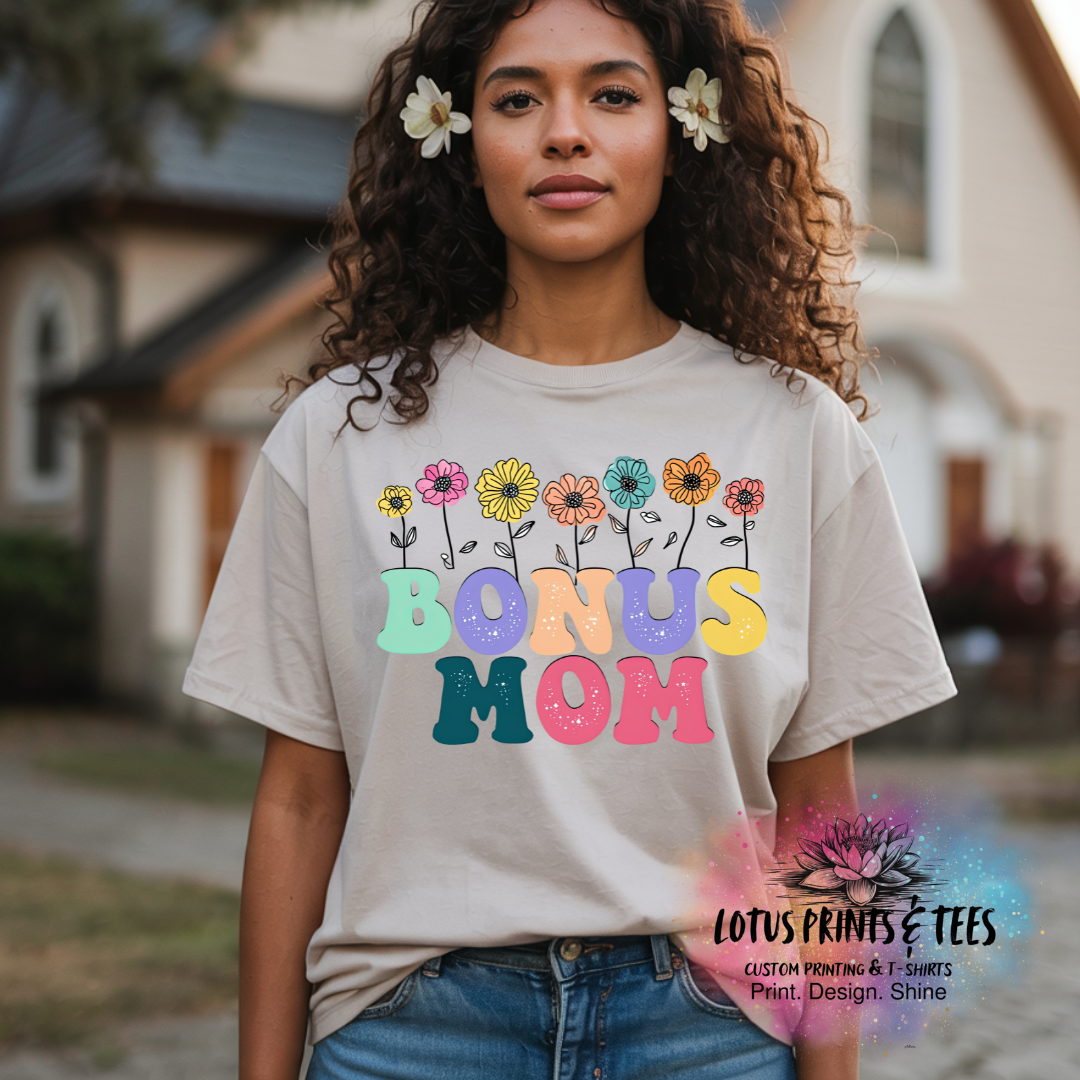 Floral Names Collection Custom Graphic Top (Leave a Note With Your Choice)