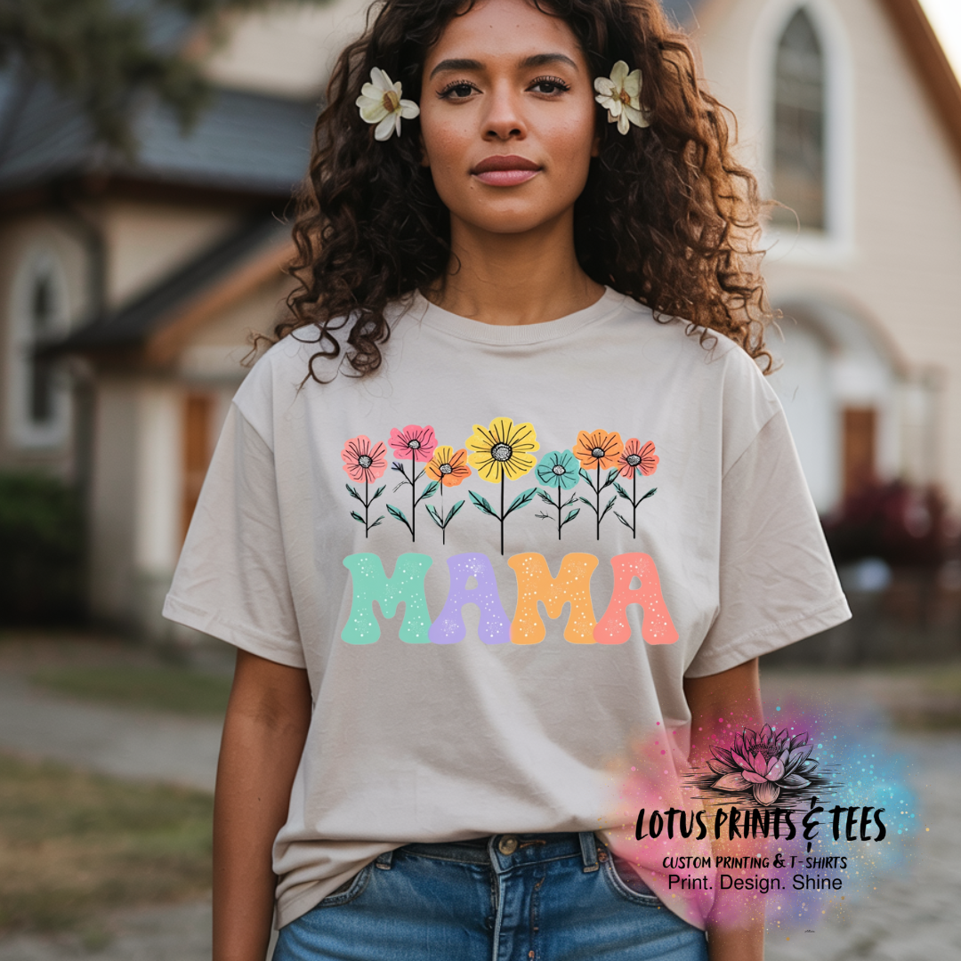 Floral Names Collection Custom Graphic Top (Leave a Note With Your Choice)