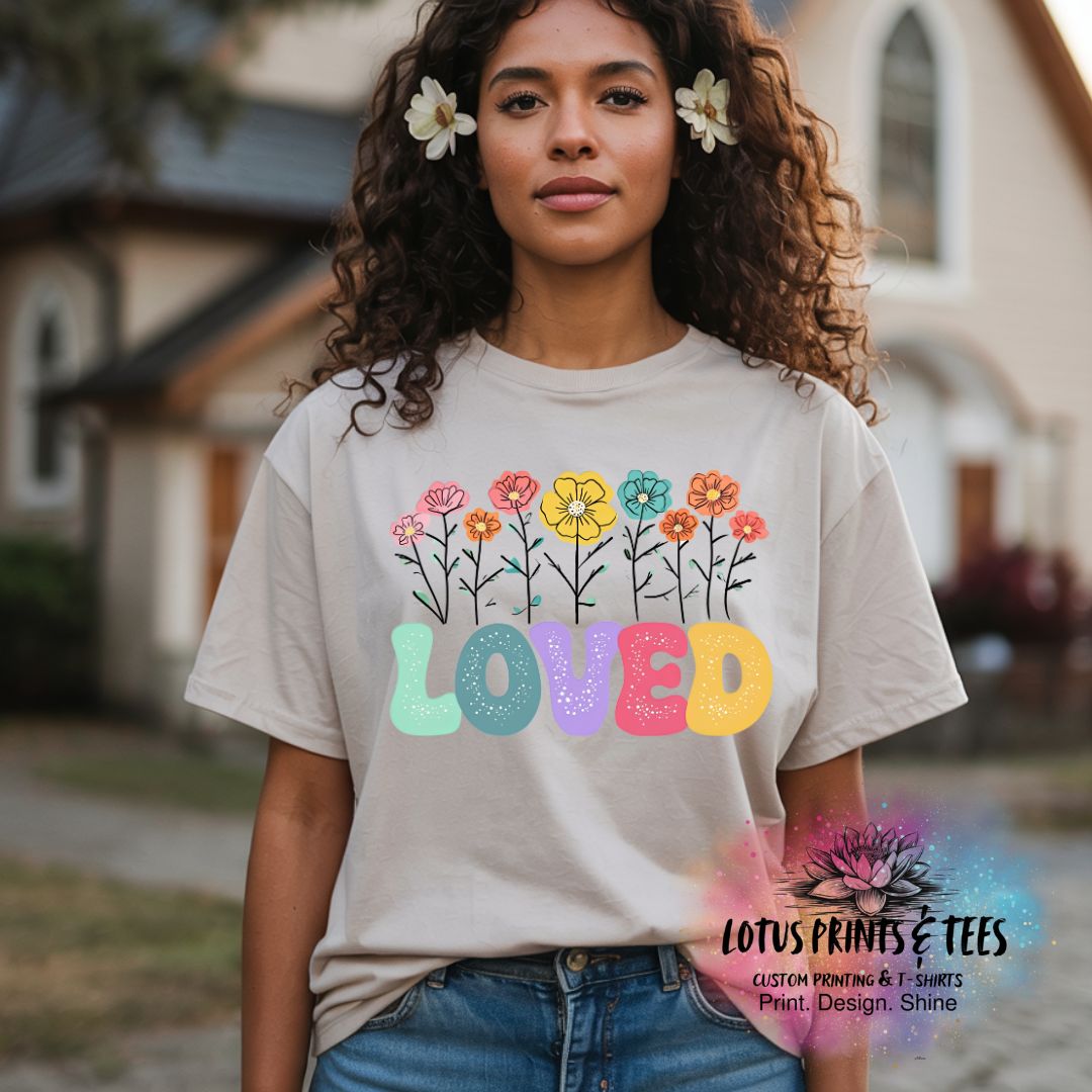 Floral Names Collection Custom Graphic Top (Leave a Note With Your Choice)