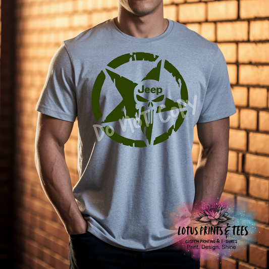 Punish Skull JP Custom Graphic Top