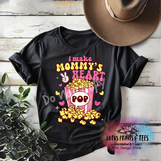 I Make Mommys Heart Custom Graphic Top