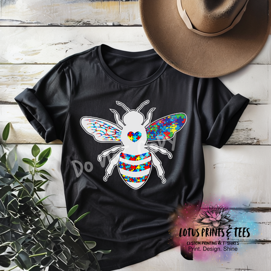 Autism Bee Custom Graphic Top