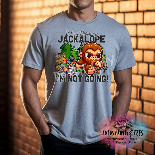 If I Cant Bring My Jackalope Bigfoot Custom Graphic Top