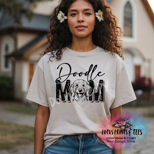 Doodle Mom Custom Graphic Top