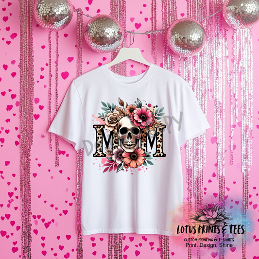 MOM FLORAL SKULL