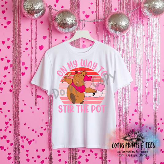 ON MY WAY TO STIR THE POT