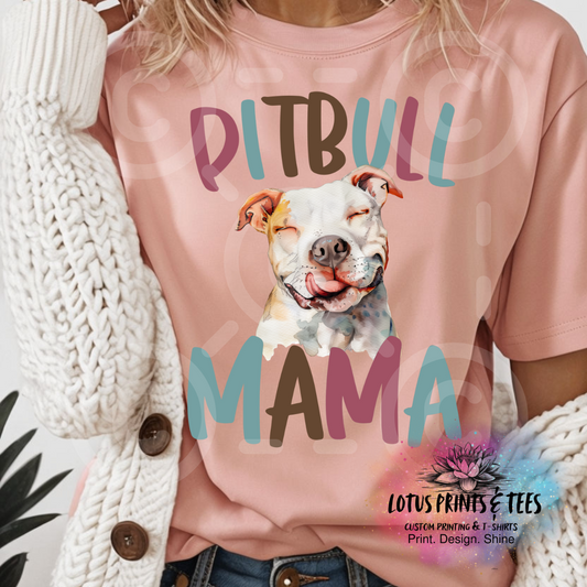 Pitbull Mama Custom Graphic Top