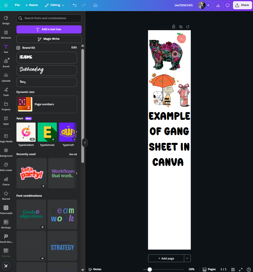 Custom DTF Gang Sheet