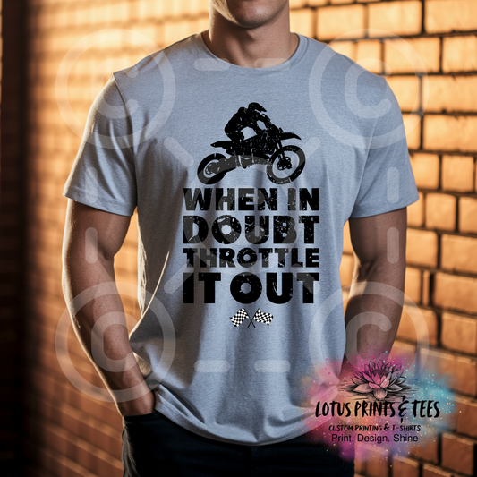 Throttle It Out Custom Graphic Top