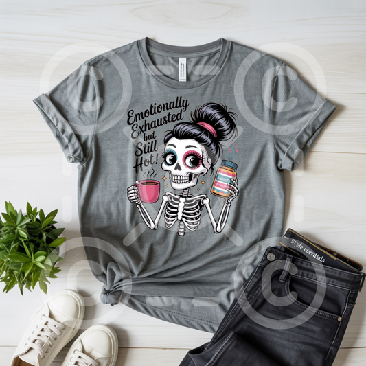 Emotionally Exhausted Custom Graphic Top