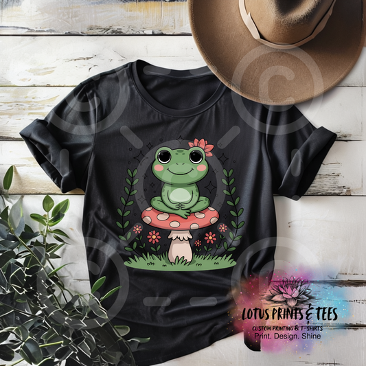 Cottage Frog Custom Graphic Top