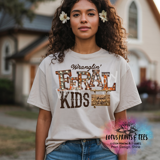 Wranglin Feral Kids Graphic Top