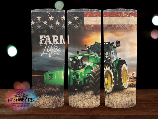 Farm Life - Custom 20oz Sublimated Tumbler – Made to Order