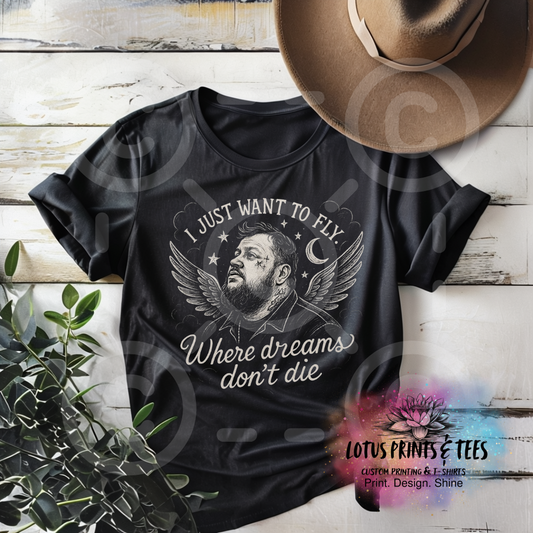 Want To Fly Custom Graphic Top