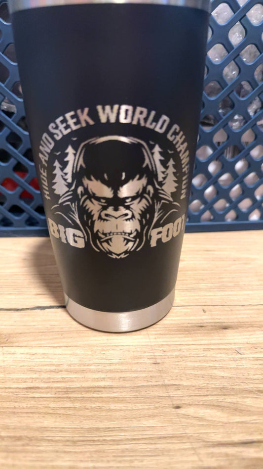 Hide and Seek World Champion 20oz Laser Engraved Tumbler