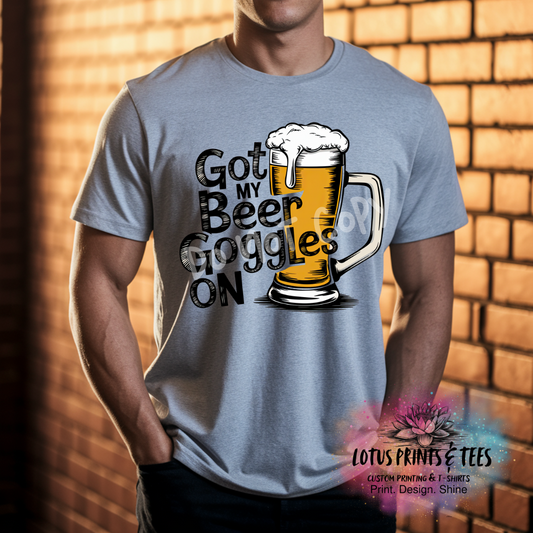Beer Goggles On Custom Graphic Top
