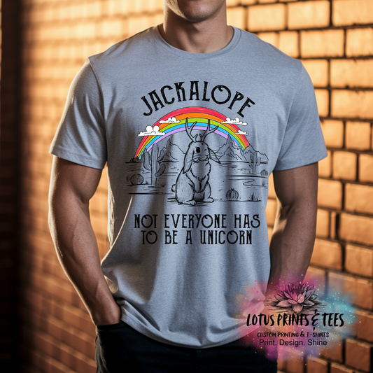 Jackalope Not a Unicorn Custom Graphic Top