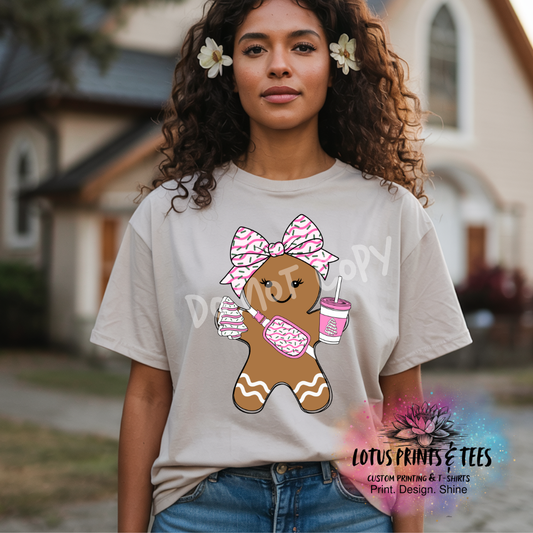Girl Gingerbread Graphic Top