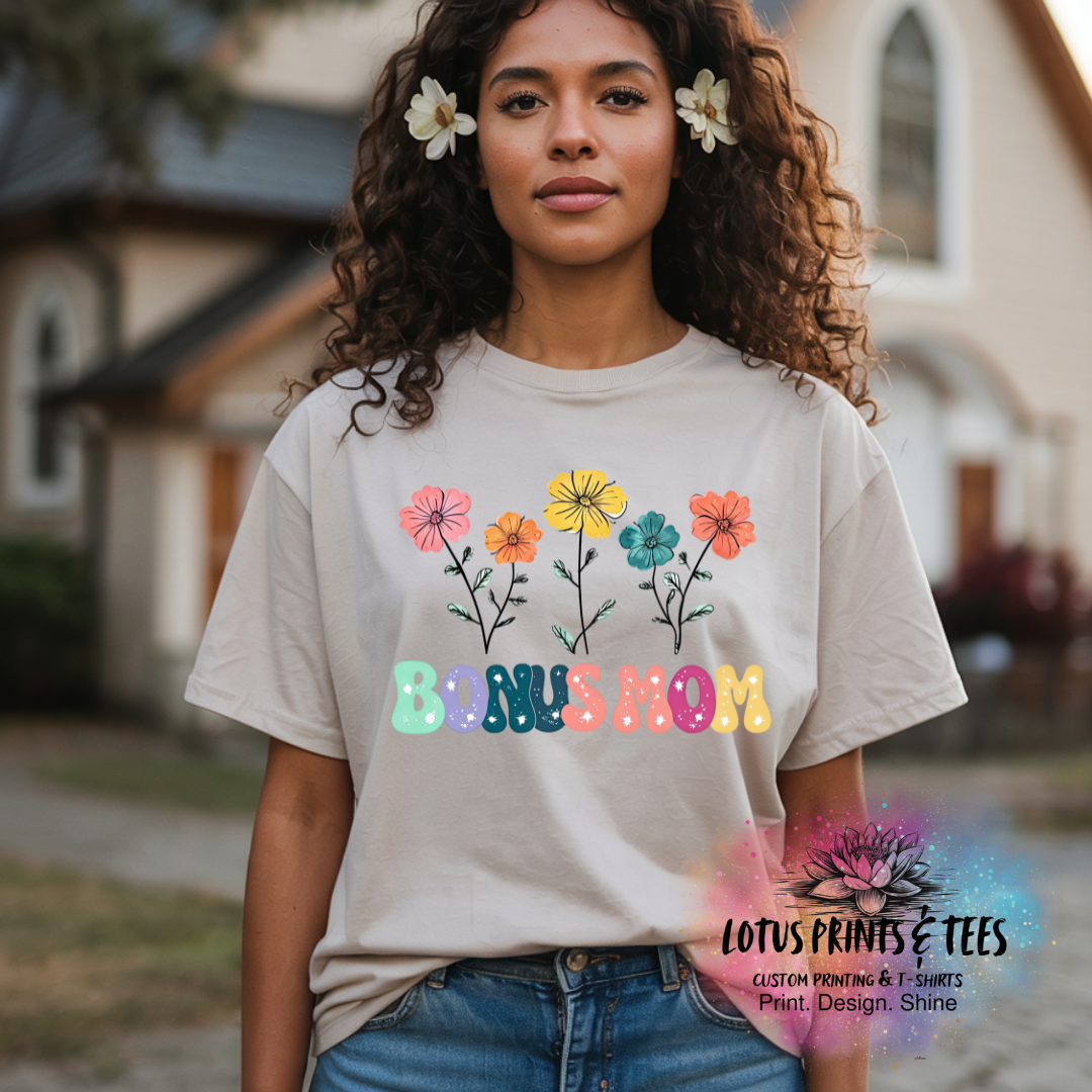 Floral Names Collection Custom Graphic Top (Leave a Note With Your Choice)