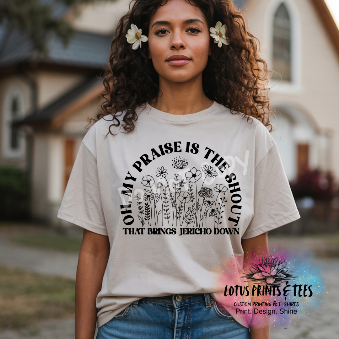 My Praise Is The Shout Graphic Top