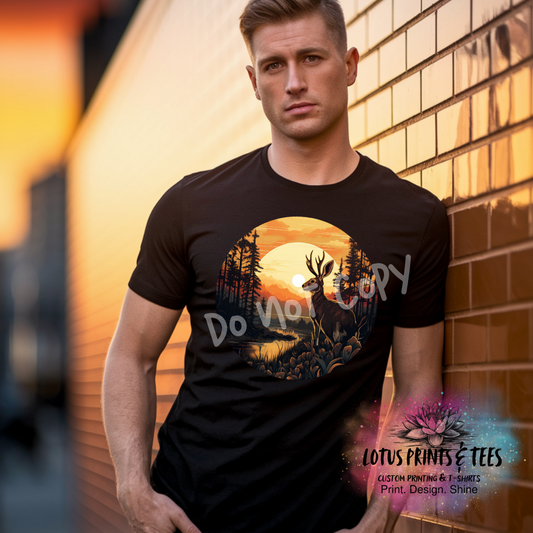SUNSET DEER